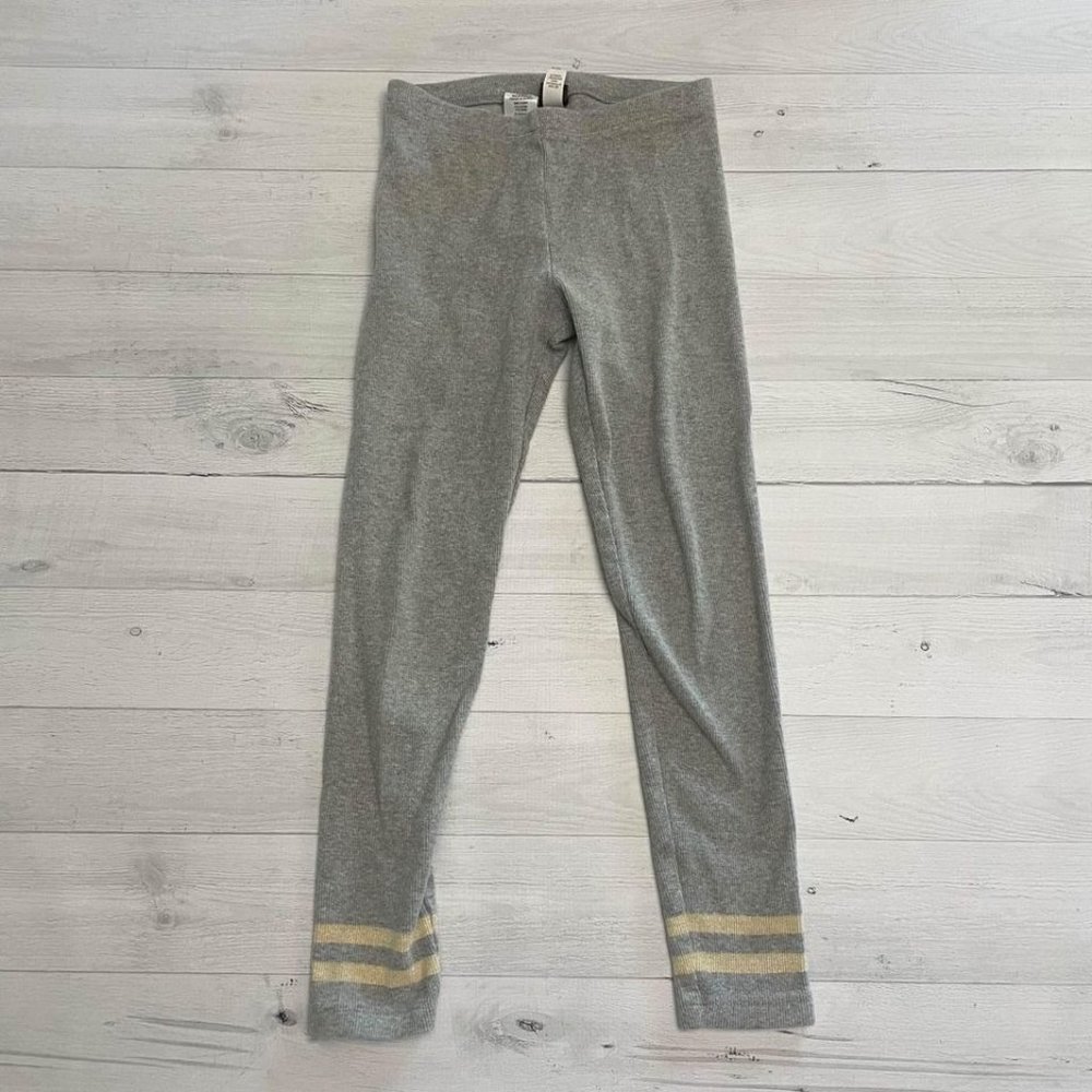 tea collection grey ribbed leggings size‎ 7